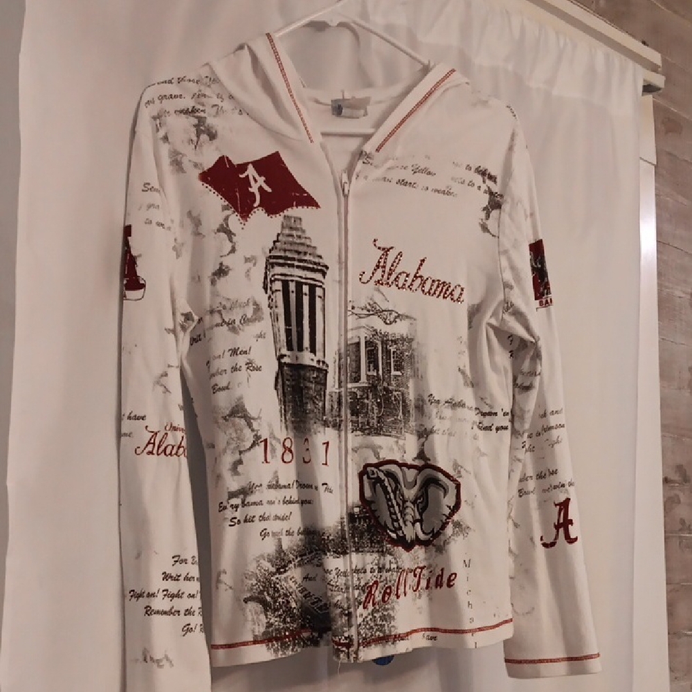 Alabama Themed White Hoodie